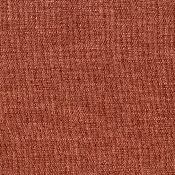 Archetype Vermilion fabric swatch: rich, reddish-brown linen-like texture.