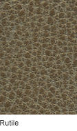 Asiago Rutile Premium Leather: Taupe full-grain leather swatch showcasing textured, natural grain.