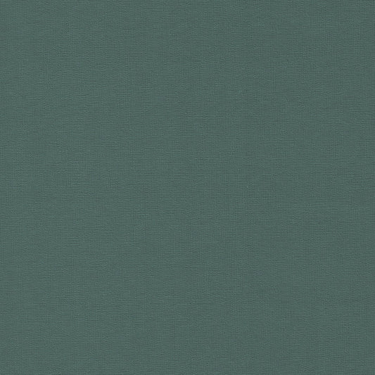 Bayside Fern BYS-111 textured wallpaper sample, teal green.