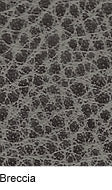 Beaver Breccia Premium Leather: Gray textured leather swatch.
