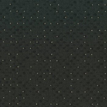 Benday Newsprint Fabric: Dark gray fabric with subtle beige dot pattern.