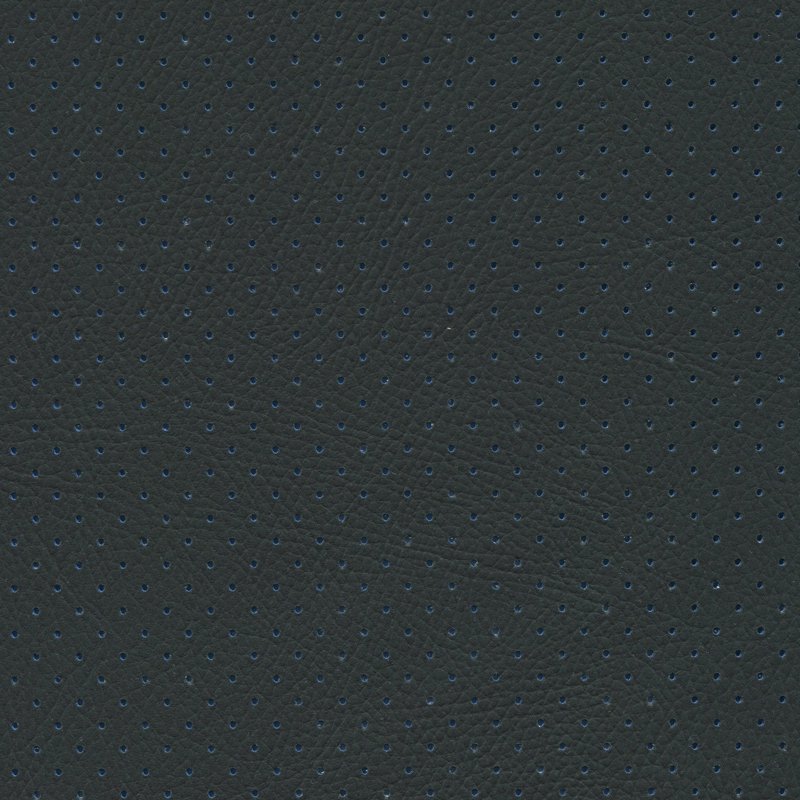 Phantom Blue Perforated Vinyl: dark blue textured vinyl with small perforations.