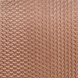 Copper Chainmaille Coin; rose gold textured design.
