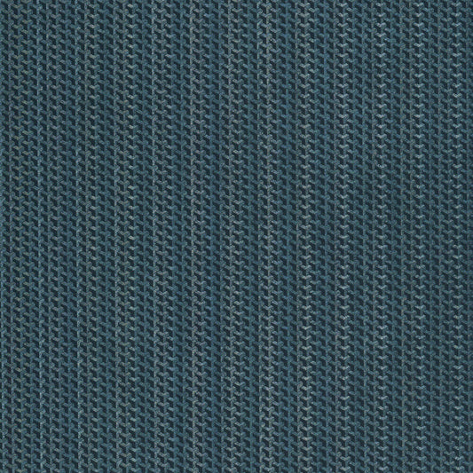 Chainmaille Blue Steel fabric texture: repeating geometric pattern in shades of blue.