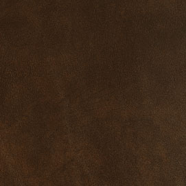 Yorktown Chestnut YT-206 leather swatch, rich brown tone.