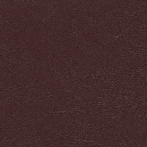 Sierra Claret Vinyl ESS-5111: Dark brown textured vinyl fabric sample.