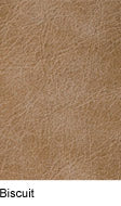 Concrete Biscuit Premium Leather swatch: light brown, textured grain.