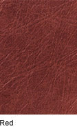 Concrete Red Premium Leather swatch: rich, textured red.