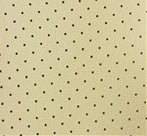 VLST-24P Corinthian Cappuccino Cream Perforated Vinyl: Beige vinyl with small dark brown dots, ideal for upholstery.
