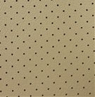 VLST-20P Corinthian Light Cashmere Perforated Vinyl: Beige vinyl with small dark brown perforations.