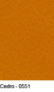 Dakar Cedro 0551 Premium Leather swatch: rich amber, full-grain texture.