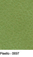 Dakar Pisello 0697 Premium Leather: Olive green textured leather swatch.
