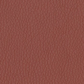 Dillon Cordovan Contract Polyurethane Fabric: Rich reddish-brown, textured polyurethane upholstery fabric sample.