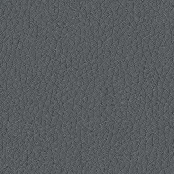 Dillon Thunder Contract polyurethane fabric swatch, gray, textured.