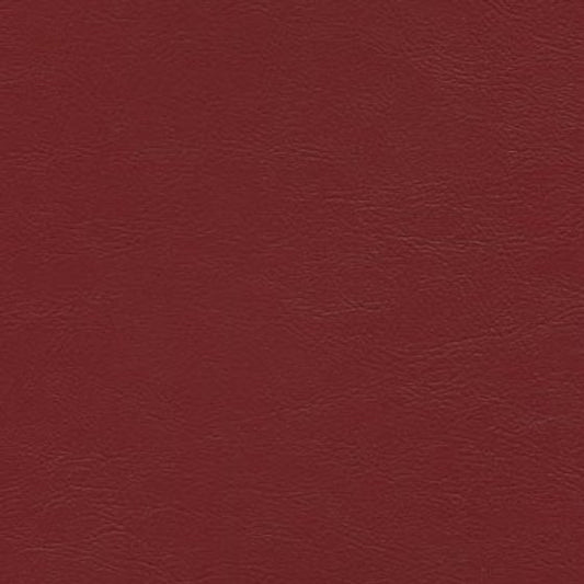 Sierra Dk Carmine ESS6122 vinyl fabric sample: rich dark red, textured finish.