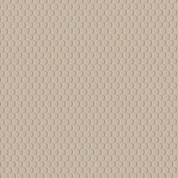 Dot Com Fawn Contract Polyurethane fabric sample: light beige, textured honeycomb pattern.