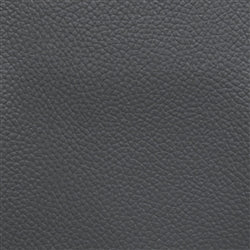 Longitude Ebony: Dark gray textured leather swatch