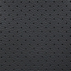 Hampton Ebony Perf Vinyl HAP6508: Black perforated vinyl upholstery fabric.