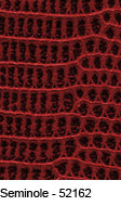 Everglades Seminole 52162 Premium Leather: Deep red alligator-embossed leather texture.