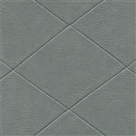 Counterpane Greystone wallpaper: grey, diamond-patterned textured vinyl.