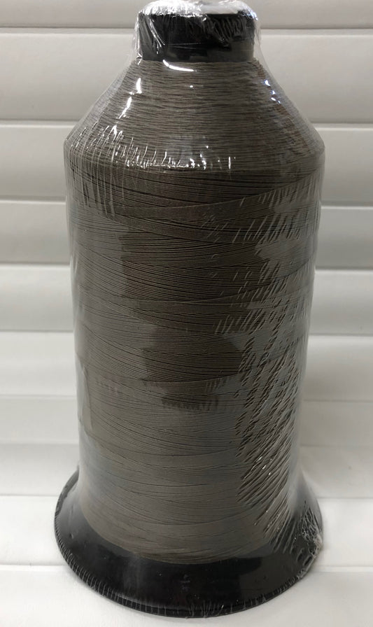 Sunguard B92 Beaver 229Q 16oz thread spool, dark brown, plastic wrapped.