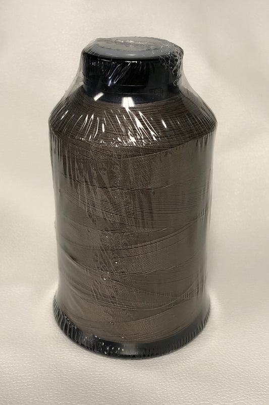 Sunguard B92 Mocha 230Q 4oz thread spool, dark brown, plastic-wrapped