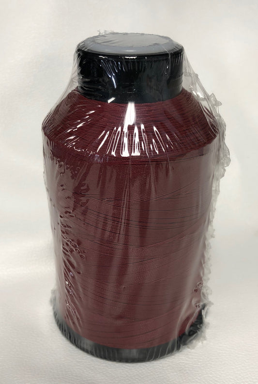 Sunguard B92 Cardinal 207Q 4oz thread, dark red spool, plastic-wrapped.