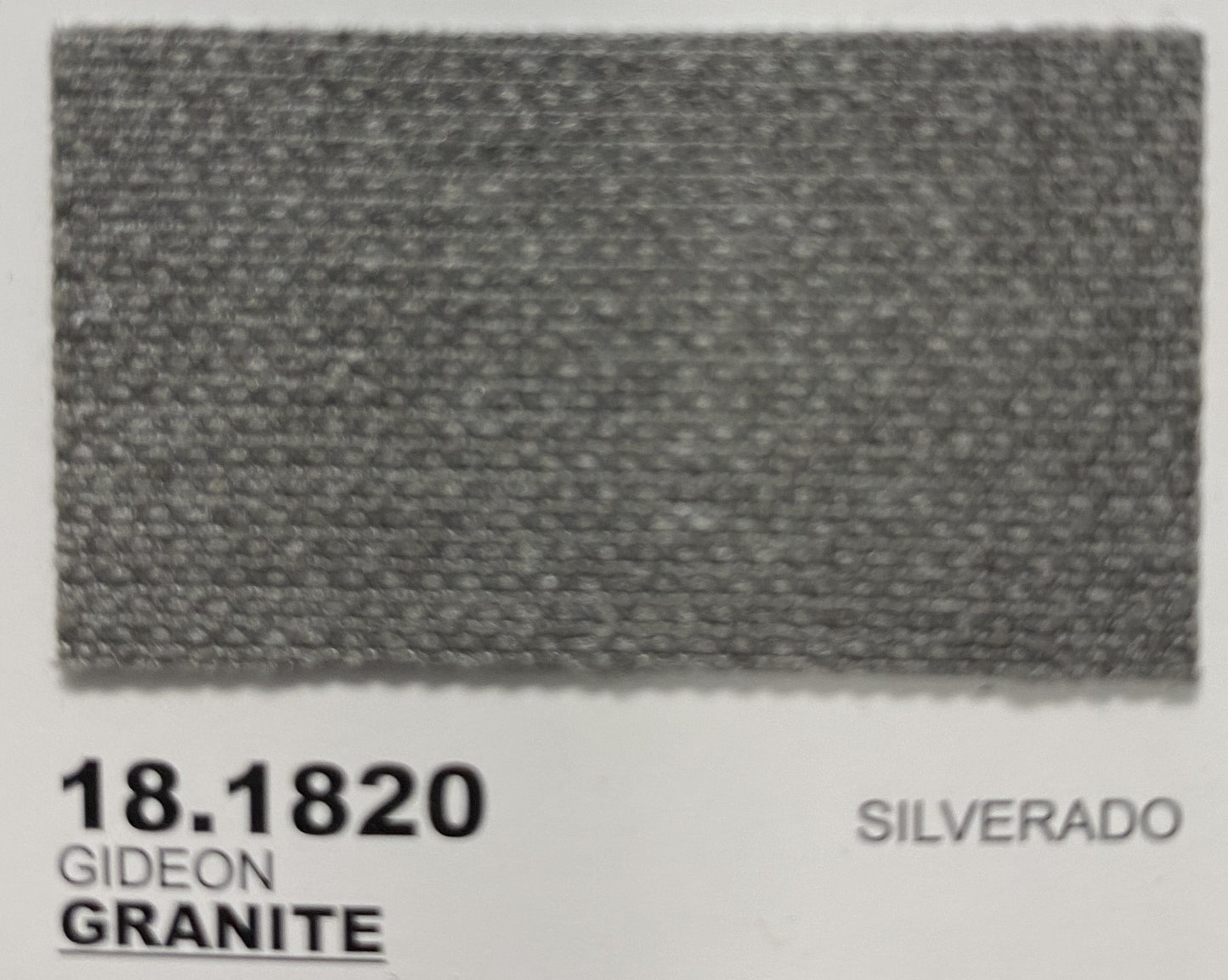Granite Gideon 18.1820 Silverado ring fabric swatch