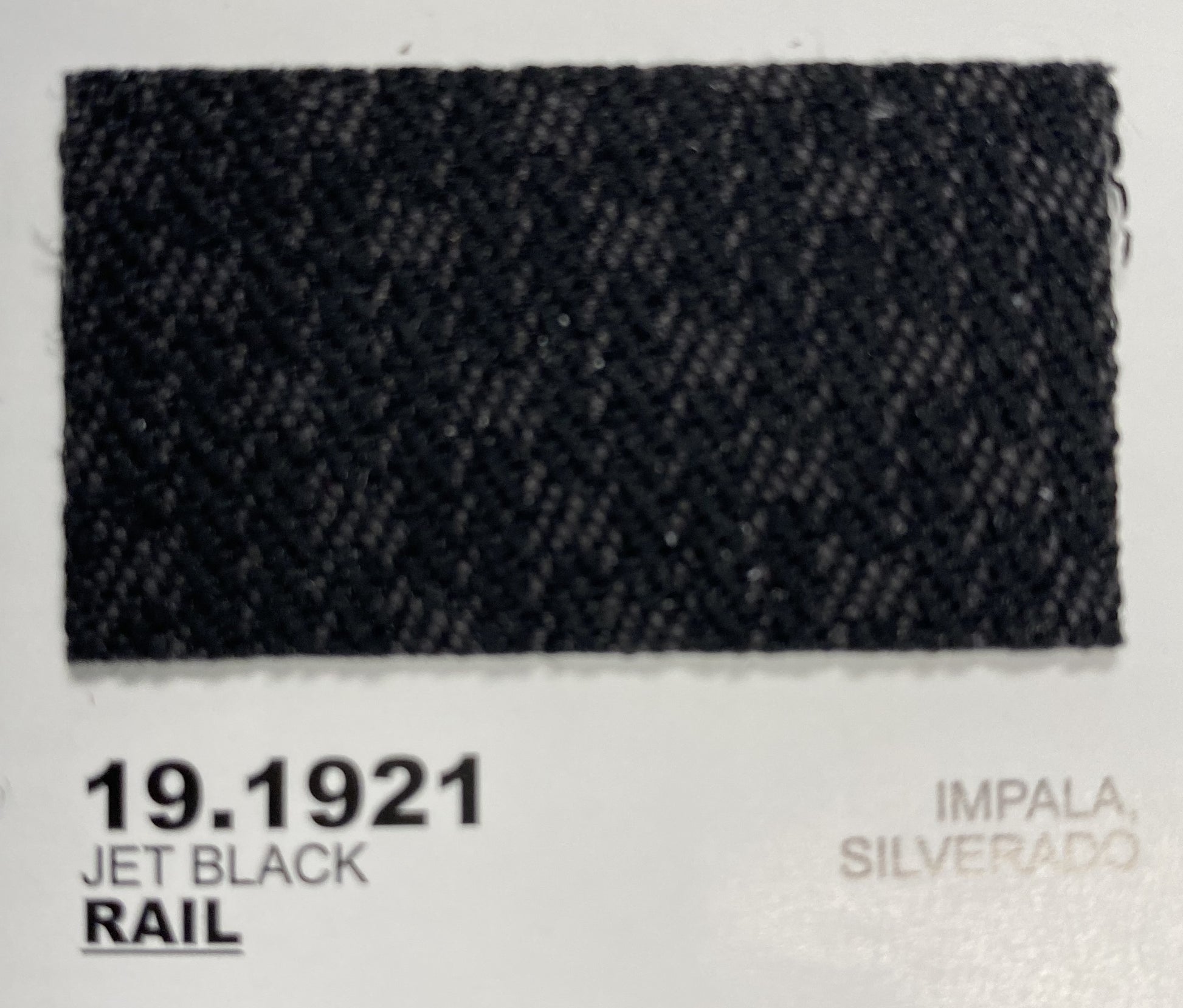 Rail Jet Black 19.1921 Silverado fabric swatch