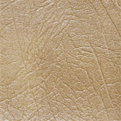 Oxen Lt Buckskin leather upholstery sample: light tan, textured finish.