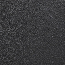 Milled Pebble Midnight Black textured leather swatch.