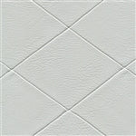 Counterpane Mist: Light gray textured wallpaper with a diamond pattern.