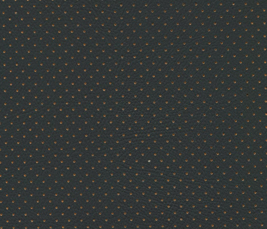 Phantom Orange Perforated Vinyl: Dark gray vinyl with small orange perforations.