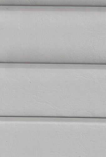 Pleated marine vinyl in mist gray