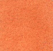 Ferragamo Pumpkin fabric swatch: rich orange, textured suede-like material.