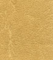 Morbern Carrara Gold CR504 Ring 6042 upholstery fabric sample, showing textured gold leatherette.