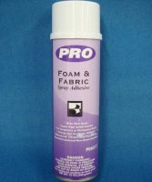 PRO Foam & Fabric Spray Adhesive:  Powerful adhesive for foam and fabric projects.