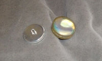 #45 Wire Eye Buttons, 1 1/4" diameter, iridescent cap-style