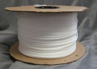 White 5/32 inch poly welt cord on spool for upholstery and crafts.