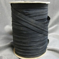 4.5 black nylon coil zipper, bulk roll for sewing projects