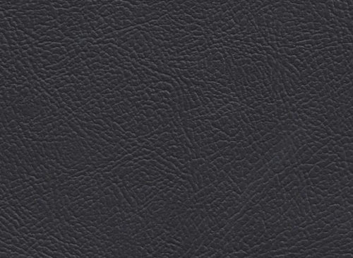 Ebony VLD32 Denali vinyl fabric swatch: dark gray, textured surface.