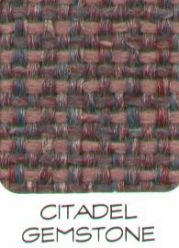 Citadel Gemstone Tweed Fabric swatch: rich mauve, purple, and gray tweed texture.