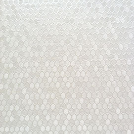 Hexx Pearl White HX952 wallpaper: embossed hexagon pattern, off-white finish.