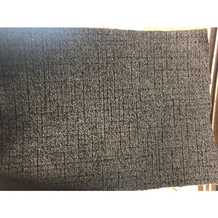 B1 Quincy Black Velour Flock Fabric swatch