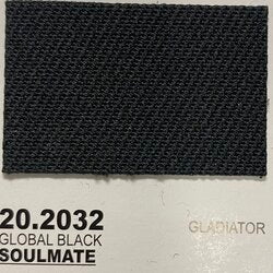 20.2032 Soulmate Gladiator Global Black fabric swatch