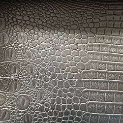 Black Croc VLD47 Denali vinyl: textured, embossed crocodile-patterned fabric.