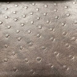 Dark brown Ostrich VLD48 Denali vinyl texture sample