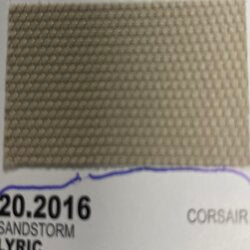 Sandstorm Lyric 1816 Ford Corsair seat fabric swatch, 20.2016