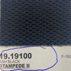 1807 Stampede II Ash Black Ford F-150 upholstery fabric swatch.
