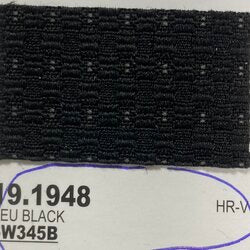 1799 Neu Black Honda fabric swatch, W345B, 19.1948 code.